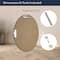 Head West Oval Brushed Gold Metal Framed Bathroom Mirror - 30" x 23"